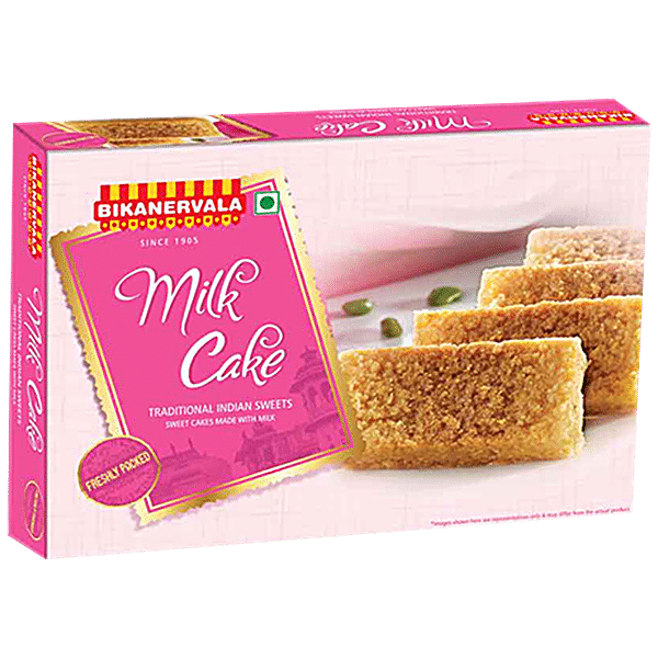 Buy Bikanervala Milk Cake - Traditional Indian Sweets, Freshly Packed ...