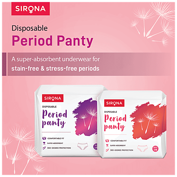 Disposable Period Panties Sanitary Protection for Women, Day and