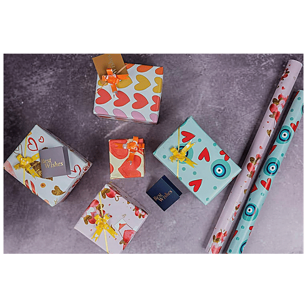 Buy CS Gift Wrapping Paper - Assorted Design & Colours Online at Best Price  of Rs 79 - bigbasket