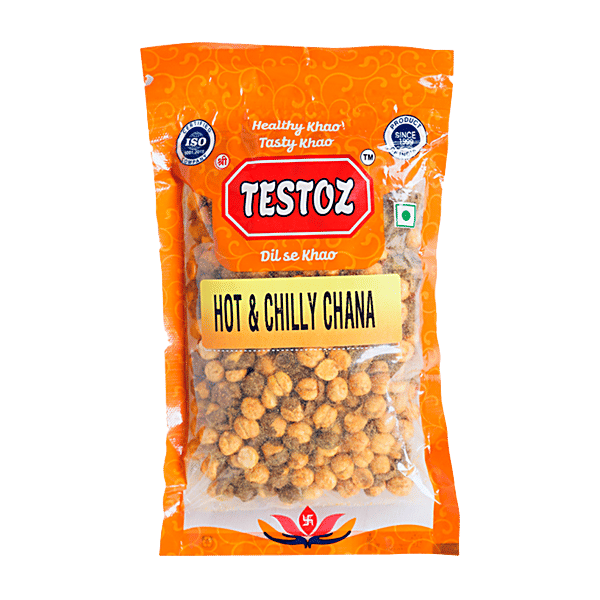 Buy TESTOZ Hot & Chilly Chana - Ready To Eat Savoury Online at Best ...