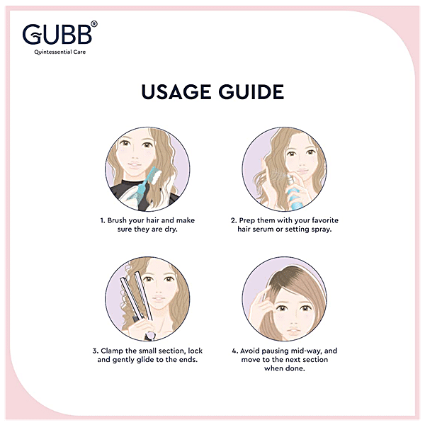 How to use a hair straightener? Step-by-step Guide - Gubb
