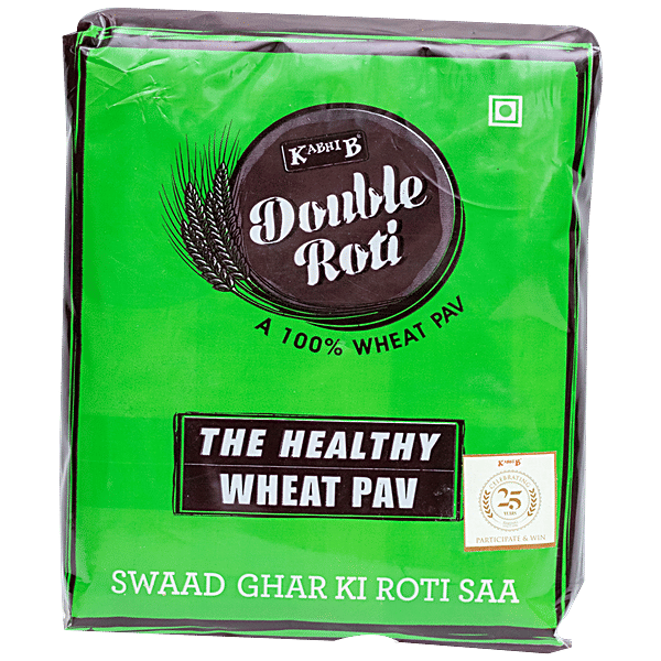 Buy KABHI B Double Roti - Whole Wheat Pav, For Instant Energy Online At ...