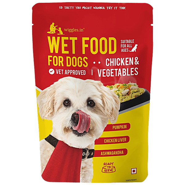 Buy Wiggles.in Wet Dog Food - Chicken Vegetable Gravy Puppy Adult ...