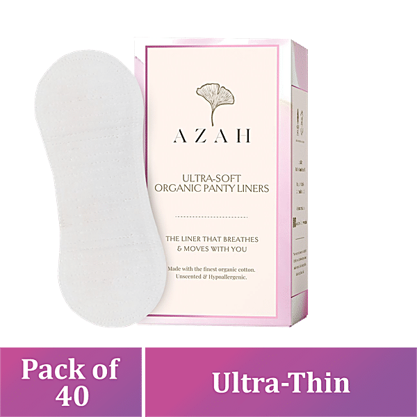 Buy Azah Ultra-Soft Organic Cotton Panty Liner Online at Best Price of Rs  198.99 - bigbasket
