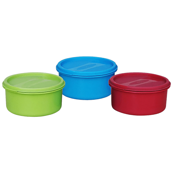 Buy Princeware Storage Containers - Round, Plastic, Assorted Colours ...