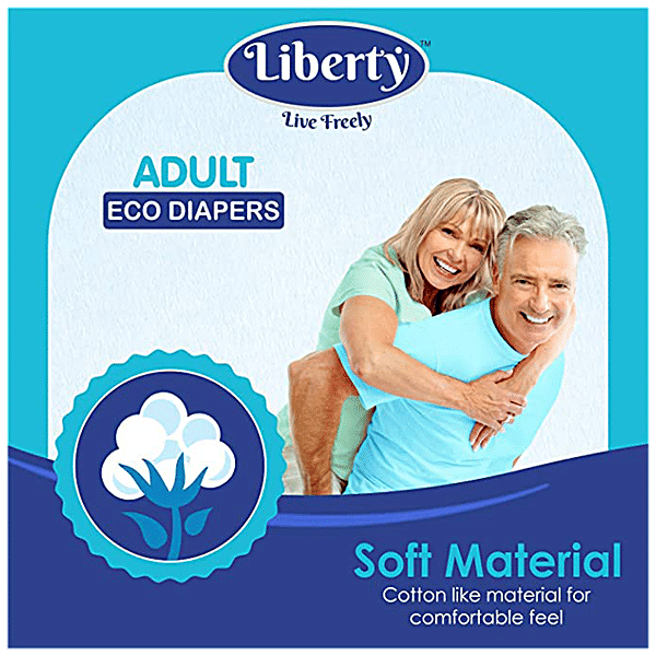 Buy Liberty Eco Adult Diaper Pants - Large, Waist Size 101-152 cm, Unisex  Online at Best Price of Rs 550 - bigbasket