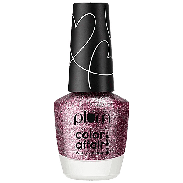 Buy Plum Color Affair Nail Polish - All That Glitters Collection, 3D ...