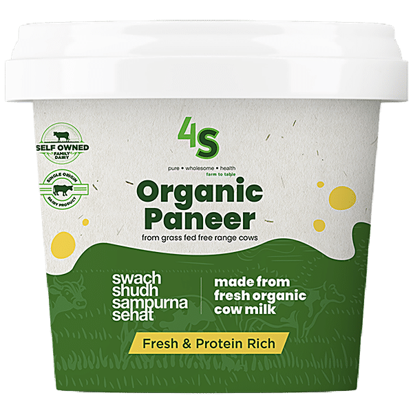 Buy 4s Foods Organic Paneer Made From Cow Milk Fresh And Protein Rich