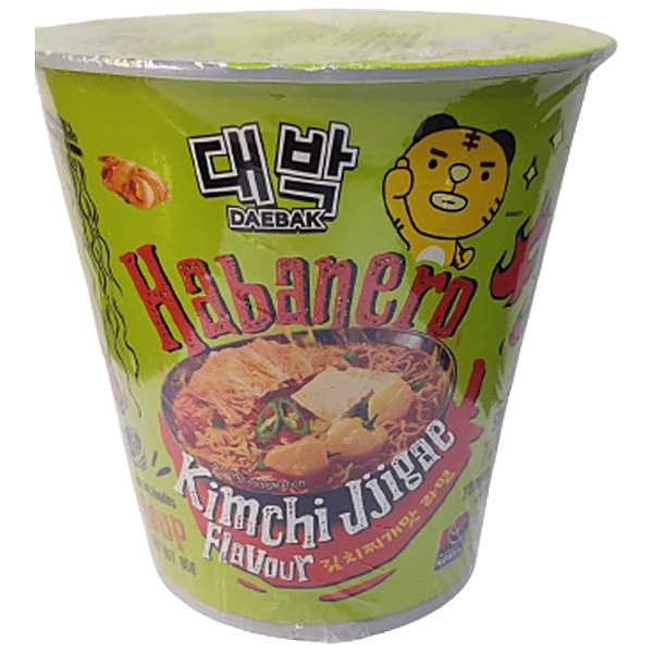 Buy Daebak Habanero Soup Fried Instant Noodles - With Kimchi Jjigae ...