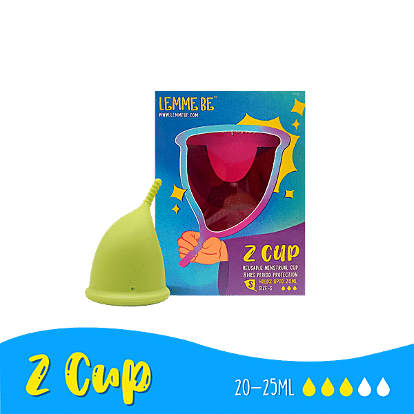 Buy Lemme Be Z Cup Reusable Menstrual Cup - Small Size, Lemon Yellow, Ultra  Soft & Rash Free Online at Best Price of Rs 1110 - bigbasket