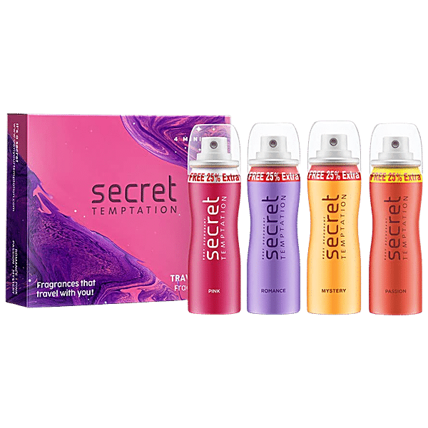 Pink Deodorant 150ml | Deodorant for Women | Secret Temptation