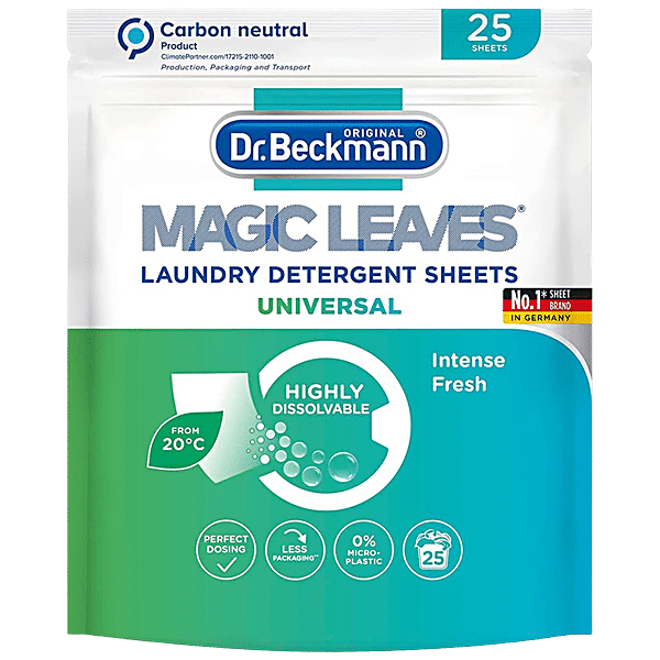 Buy Dr Beckmann Magic Leaves Laundry Detergent Sheets Universal