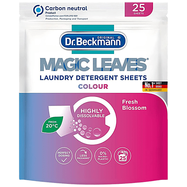 Dr. Beckmann Magic Leaves Laundry Detergent Sheets Color