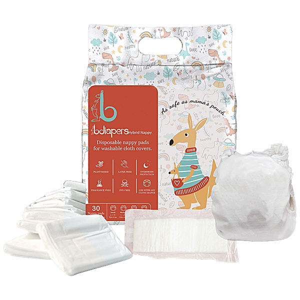 Disposable Nappy Pads - Reusable, Washable Hybrid Cloth Diaper