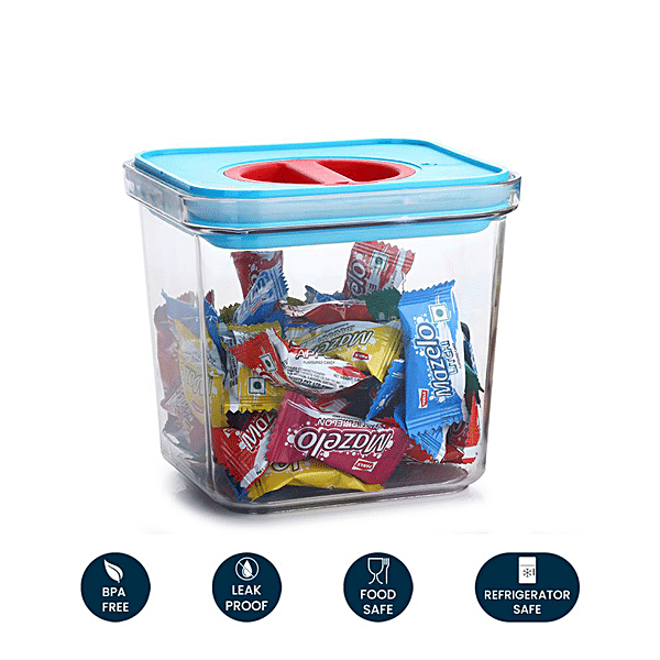 Buy HAZEL Plastic Containers for Kitchen Storage  Air Tight Fridge Storage  Box with Leakproof Lid, 480 ML, Blue Online at Best Prices in India -  JioMart.