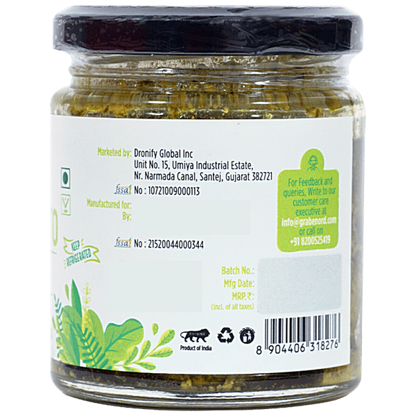 Grabenord Plant Based Basil Pesto 160 g