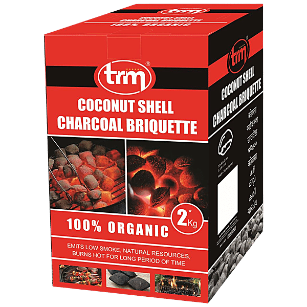 Buy Trm Coconut Shell Charcoal Briquettes - 100% Organic Online at