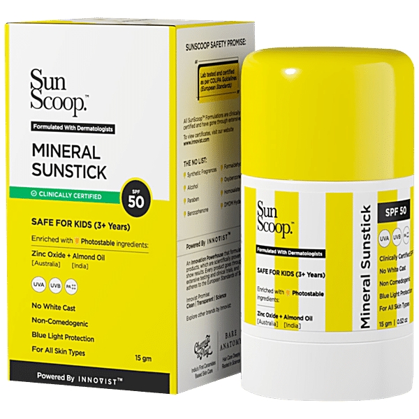 Buy Sunscoop Mineral Sun Stick Spf 50 Pa Uva Uvb Safe For Kids