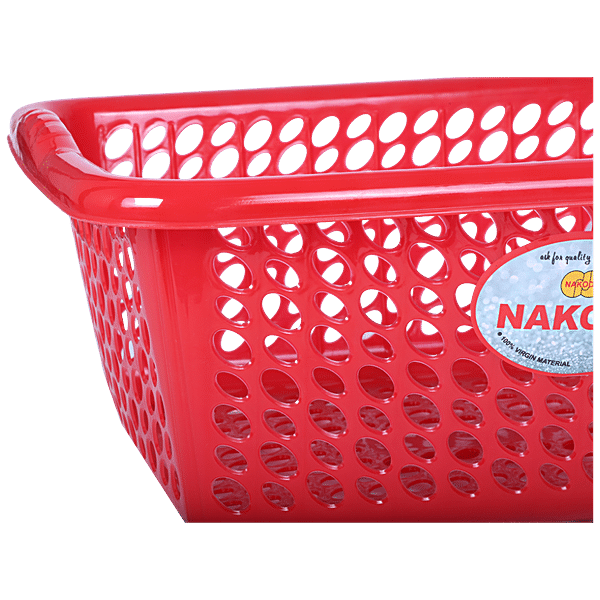 Nakoda Eliza Kitchen Multi Utility Plastic Basket - Assorted Colour, 1 pc