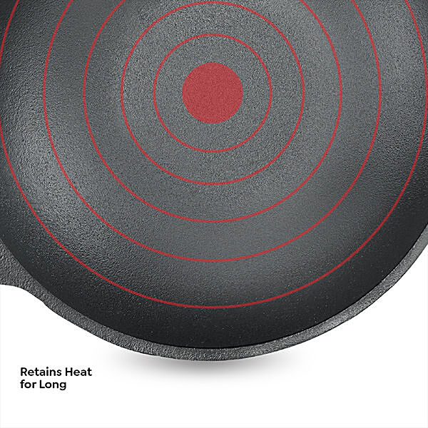 Prestige Cast Iron Scratch Resistant Round Base Dosa Tawa, (Black)