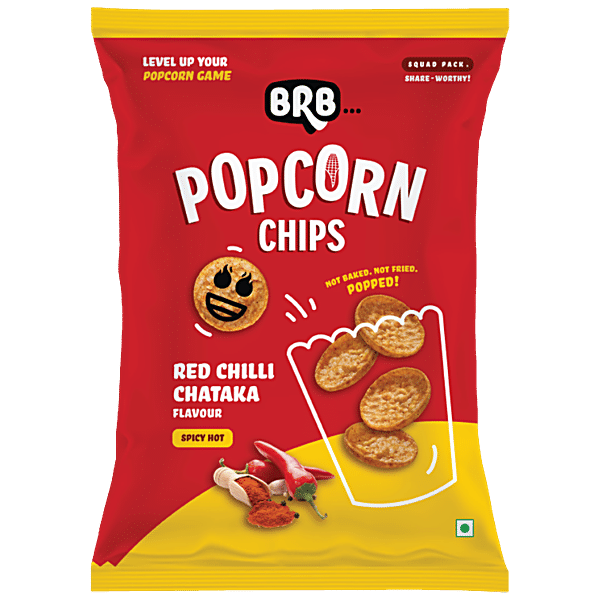 Buy BRB Popcorn Chips - Red Chilli Chataka Flavour Online at Best Price ...