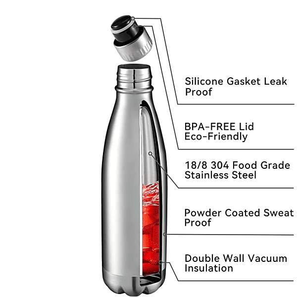 Buy Femora Bullet Thermosteel Stainless Steel Water Bottle/Flask - Hot &  Cold Online at Best Price of Rs 849 - bigbasket