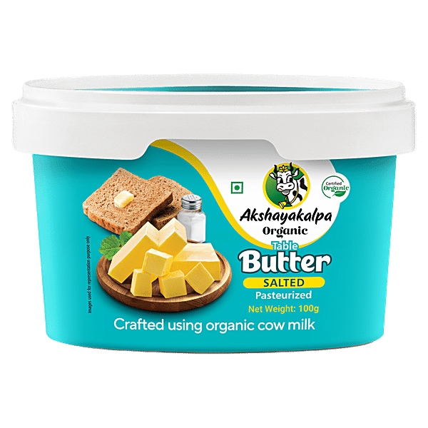 Buy Akshayakalpa Organic Table Butter - Salted Online At Best Price Of ...