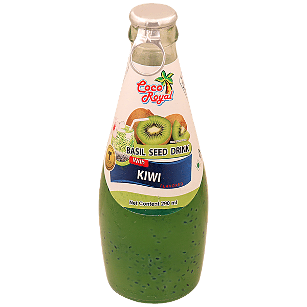 COCO ROYAL Basil Seed Drink With Kiwi Flavour 290 ml