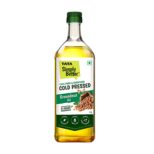 Buy Tata Simply Better Pure Unrefined Cold Pressed Groundnut Oil Naturally Cholesterol Free