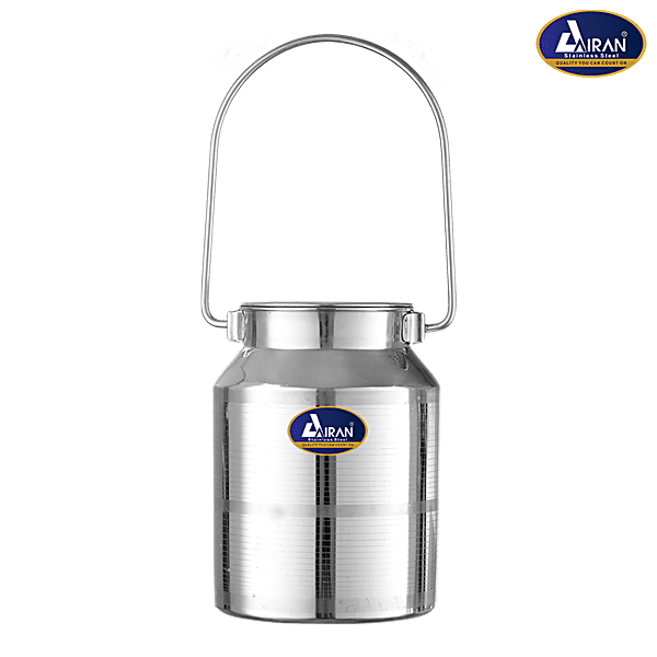 Coconut Stainless Steel Plain Milk Can/ Milk Barni /Milk Pot/Oil Can ( –  Coconut Store