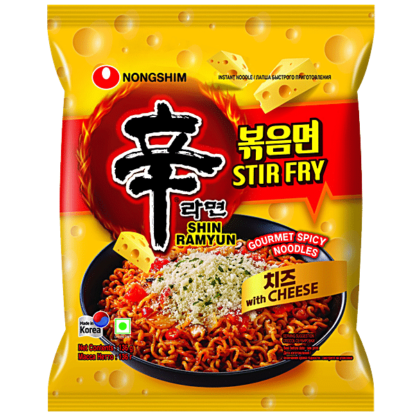 Buy NONGSHIM Shin Ramyun Stir Fry Spicy Noodles - Cheese Online At Best ...