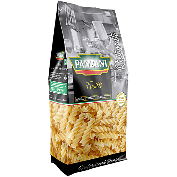 Panzani Gourmet Fusilli 100% Durum Wheat Pasta, 2 X 400 G (Pack Of