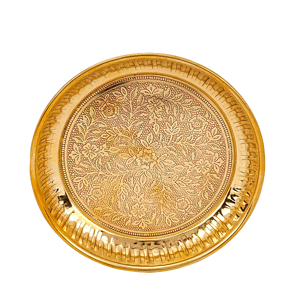 Prime-Metal Brass Plate - Golden, 1 pc