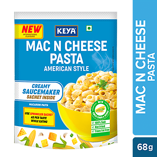 Keya Mac N Cheese Pasta - American Style, 68 g