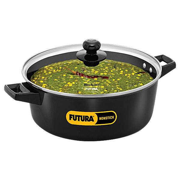 Buy Hawkins Futura Non Stick Cook N Serve Casserole With Glass Lid