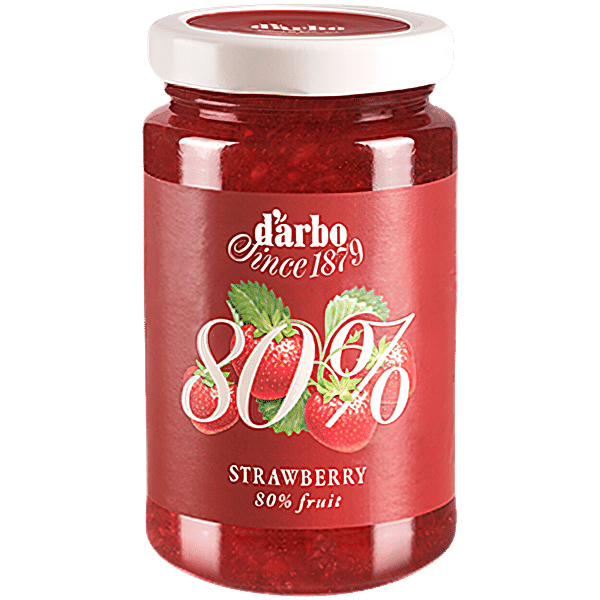 Buy D'arbo Reduced Sugar Jam - Strawberry, With 80% Fruit Content ...