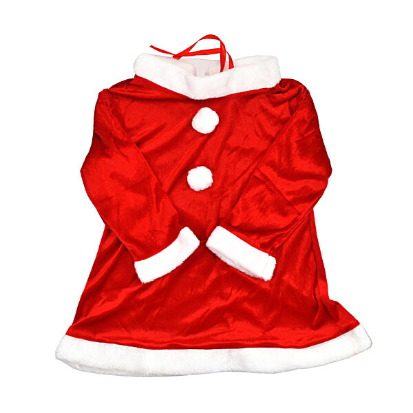 Buy Kostume Santa Claus Dress Costume For Girls, Kids Age 2-4 Years ...