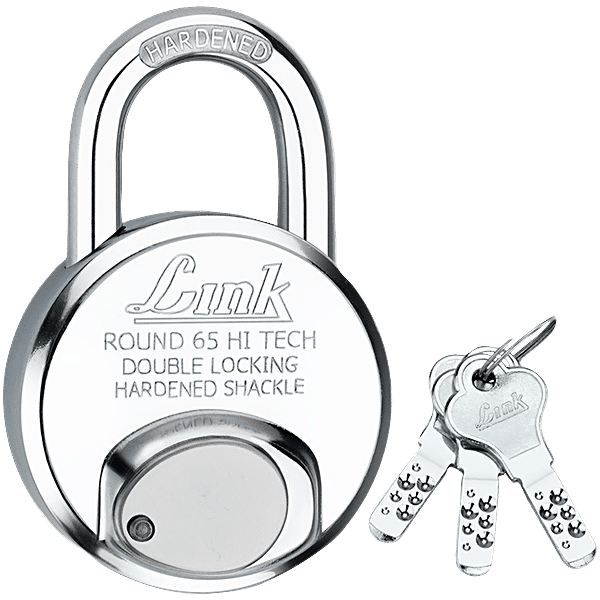 Buy Link 65 mm Hi Tech Double Locking Padlock - With 3 Keys Online at ...