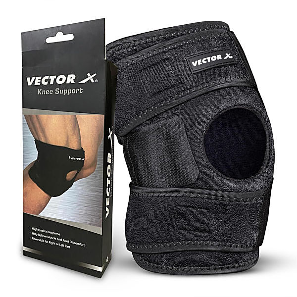 ADJUSTABLE KNEE SUPPORT BLACK, Knee Braces & Sleeves, By Body Part, Open  Catalog