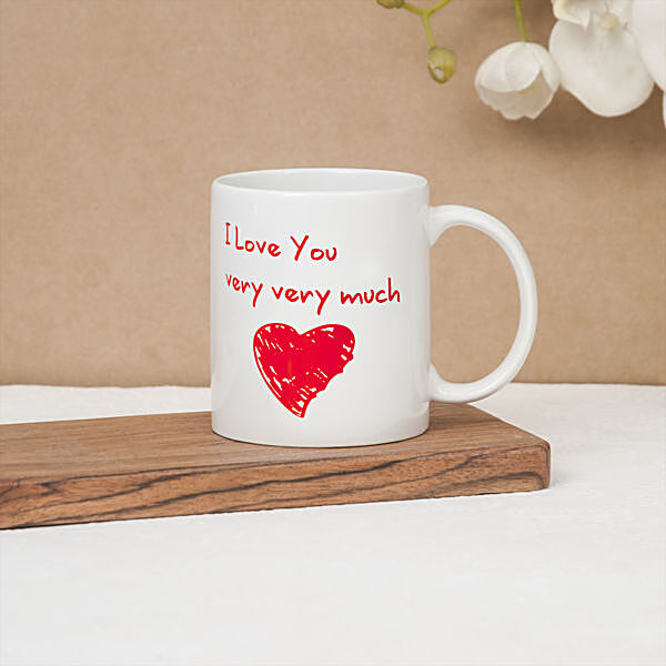Buy Claycraft Valentines Special I Love You Printed Coffee & Milk