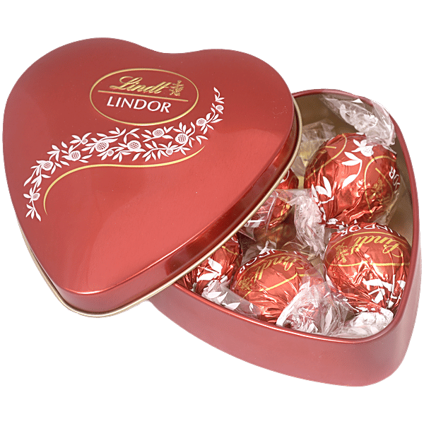 Buy Lindt Lindor Milk Chocolate - Valentine Heart Gift Box Online at ...