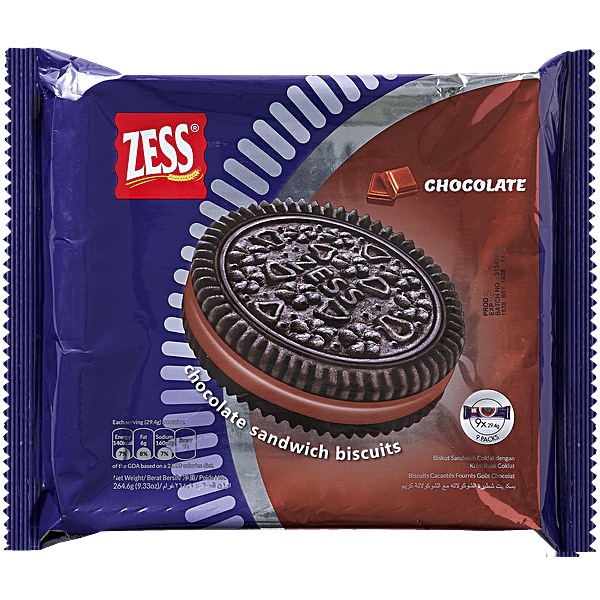 Buy Zess Chocolate Sandwich Biscuits - Chocolate Online at Best Price ...