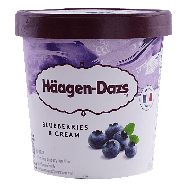 Buy Haagen Dazs Ice Cream Blueberries Cream 473 Ml Tub Online At The