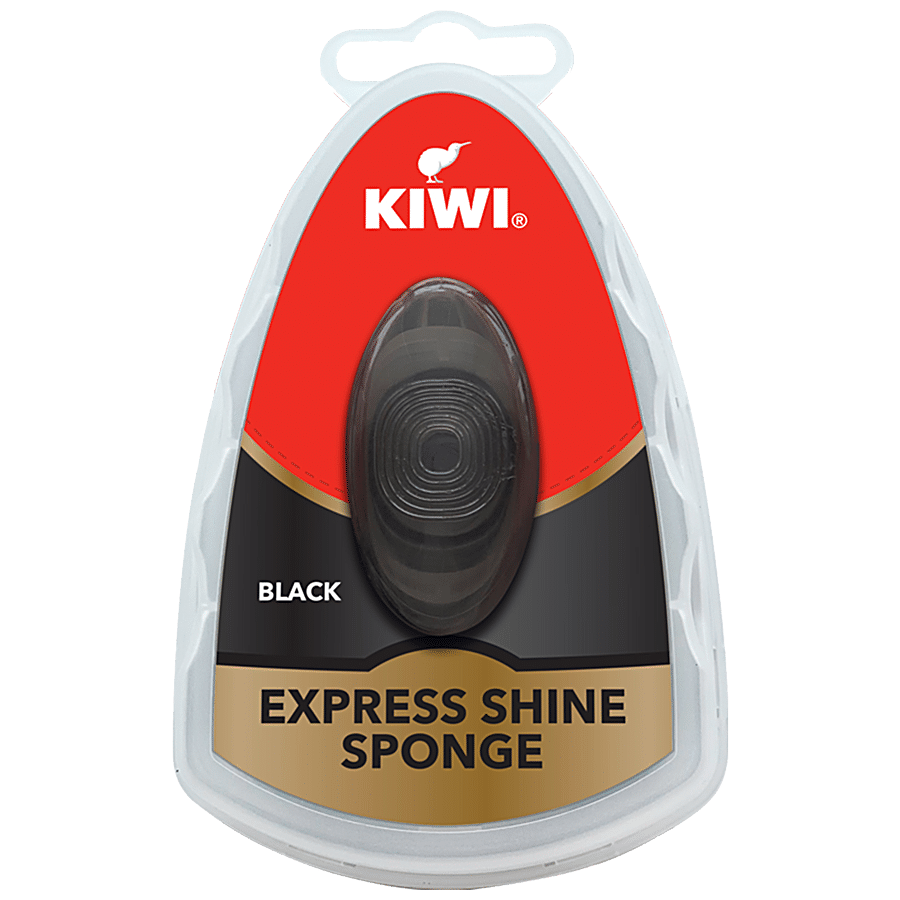 Buy Kiwi Instant Shine Sponge Express Shine Black 1 Pc Box Online at the  Best Price of Rs 65 - bigbasket