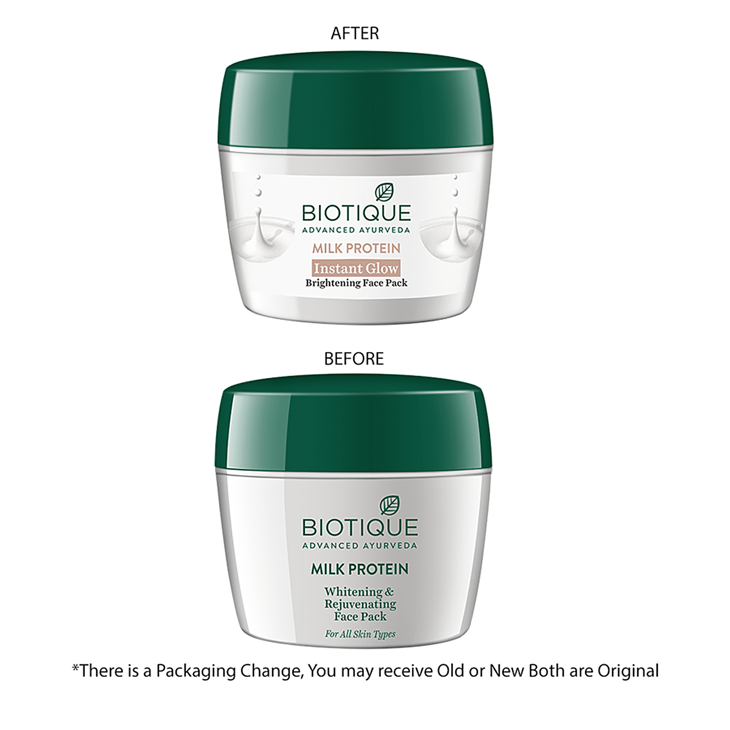 Buy BIOTIQUE Milk Protein Instant Glow Brightening Face Pack For