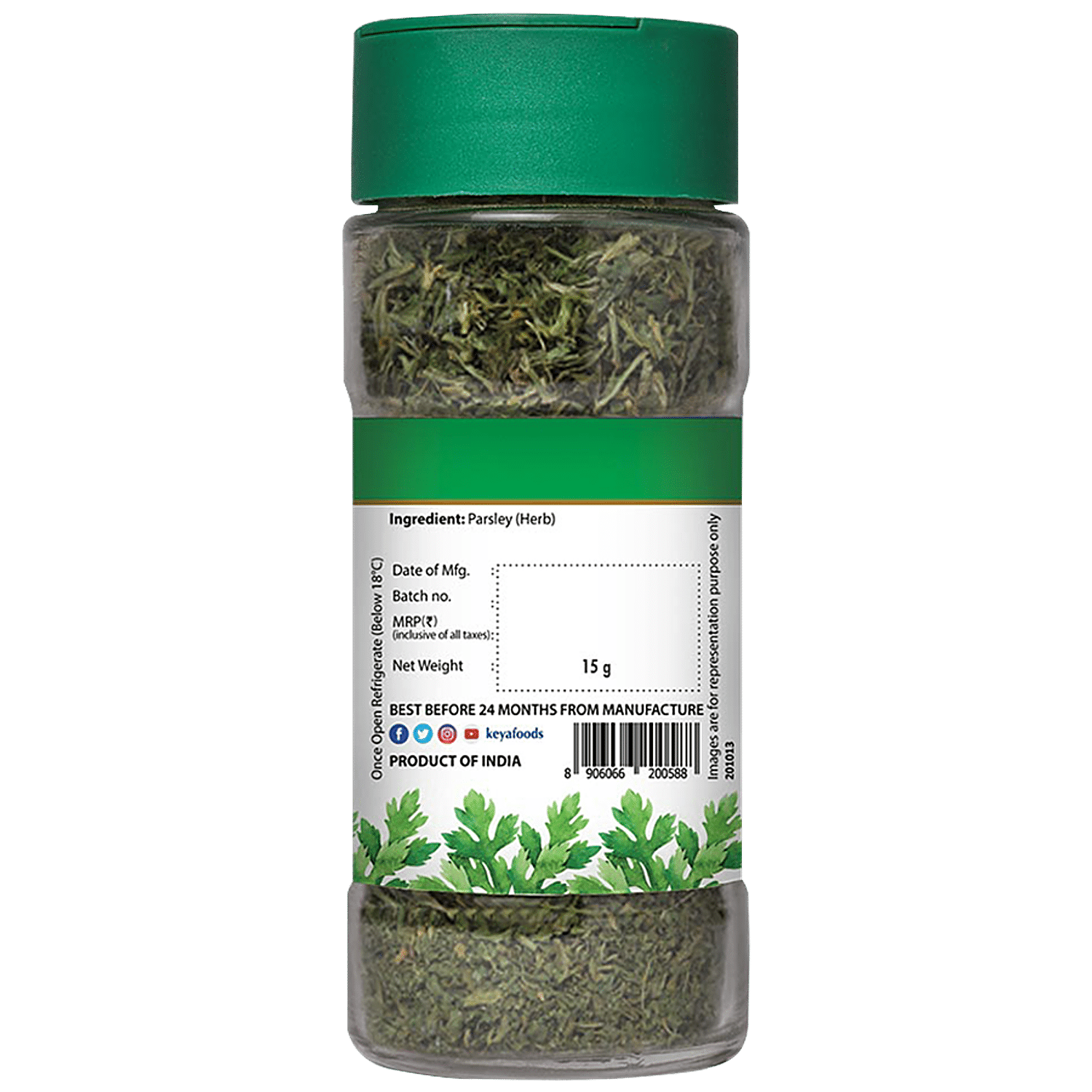 Buy Keya Parsley 15 Gm Bottle Online at the Best Price of Rs 120