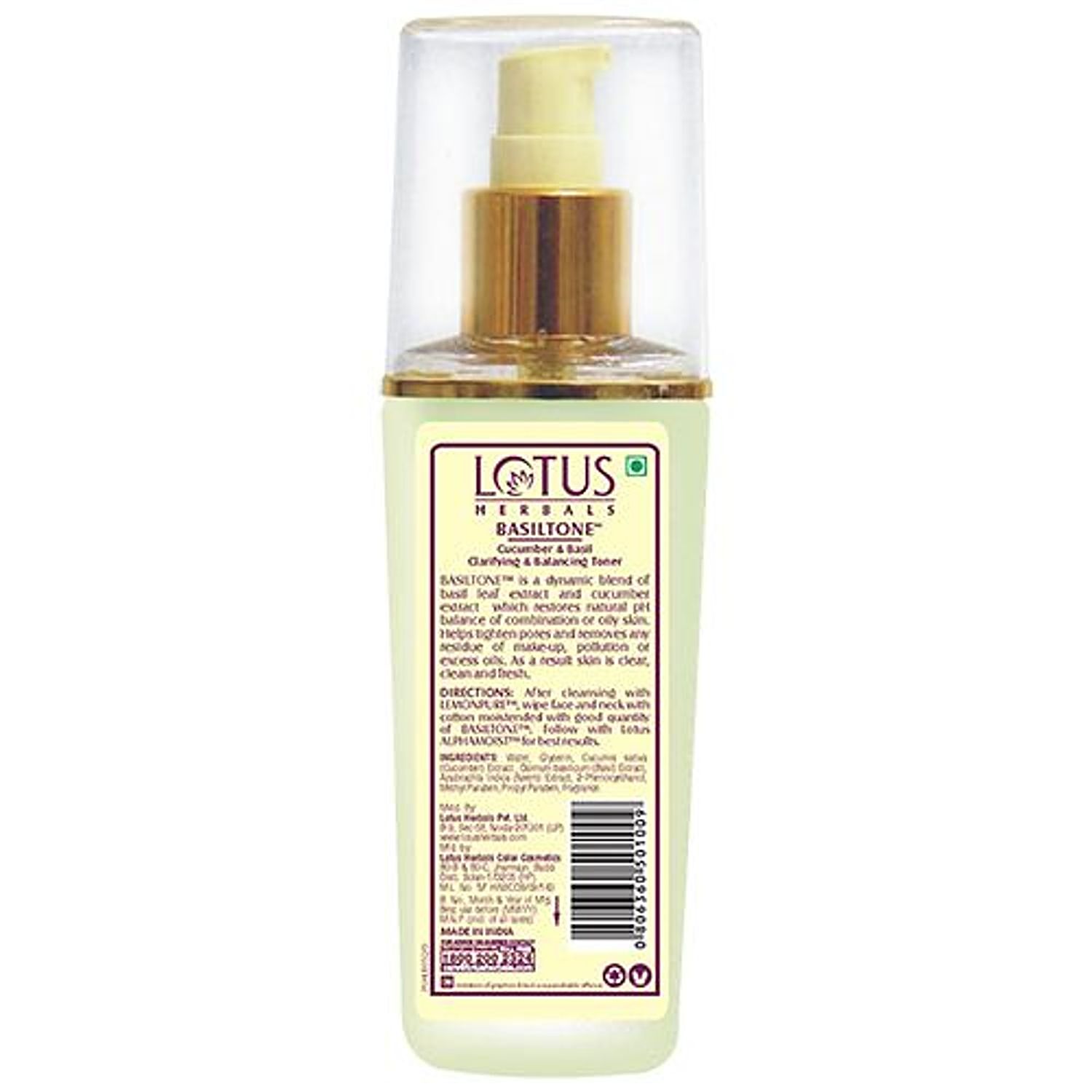 Buy Lotus Herbals Clarifying Balancing Toner Basiltone With