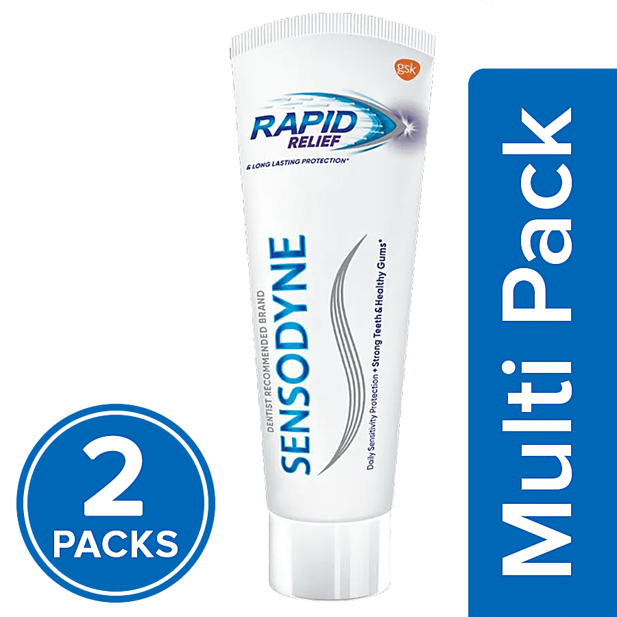 Buy Sensodyne Sensitive Toothpaste - Rapid Relief 2x80 gm (Multipack)  Online at Best Price. of Rs 360 - bigbasket