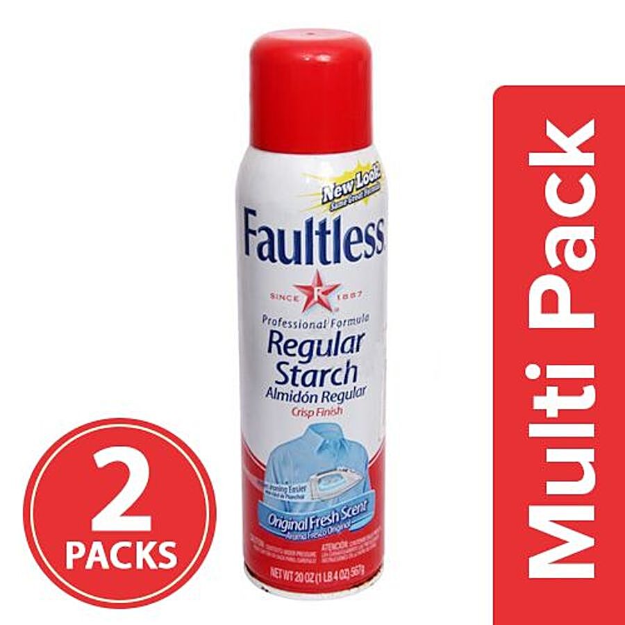 Buy Faultless Original Fresh Scent Regular Starch Spray 585 ml Online at  Best Prices in India - JioMart.
