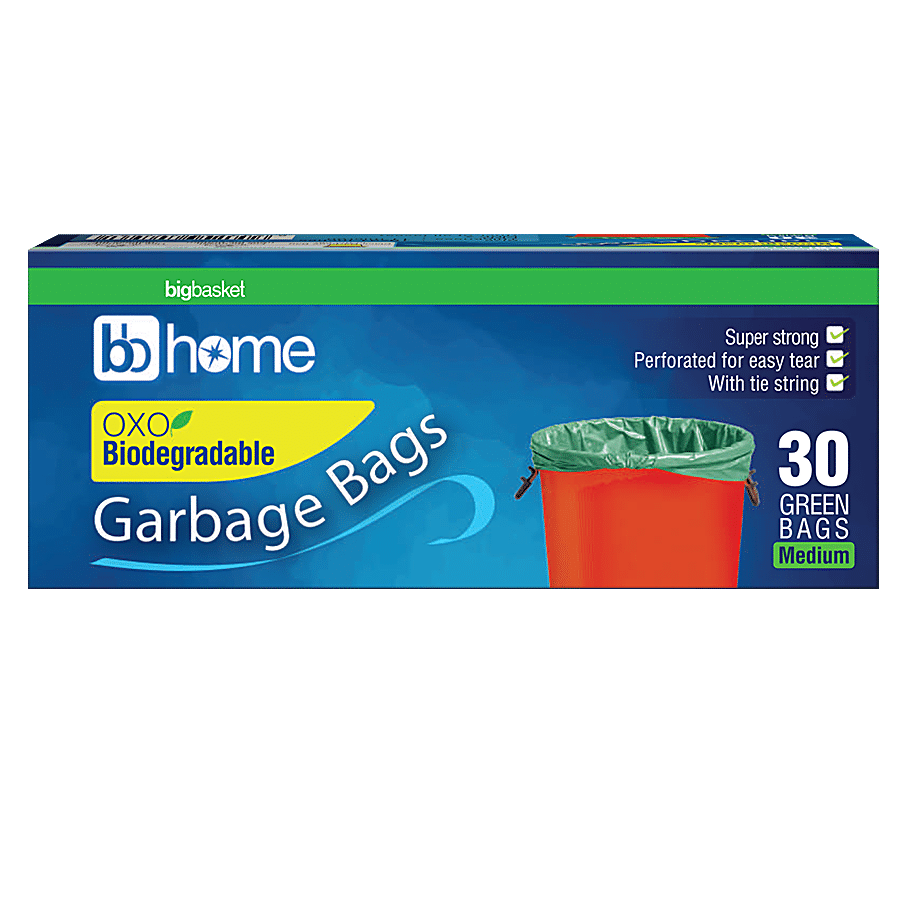 30 medium-sized Oxo-biodegradable garbage bags (19 x 21 inches) - Preeti  Products
